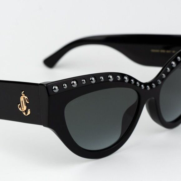 Jimmy Choo Women Sunglasses Black Grey Gradient Cat Eye SONJA/G/S 0807 BRAND NEW main image 8